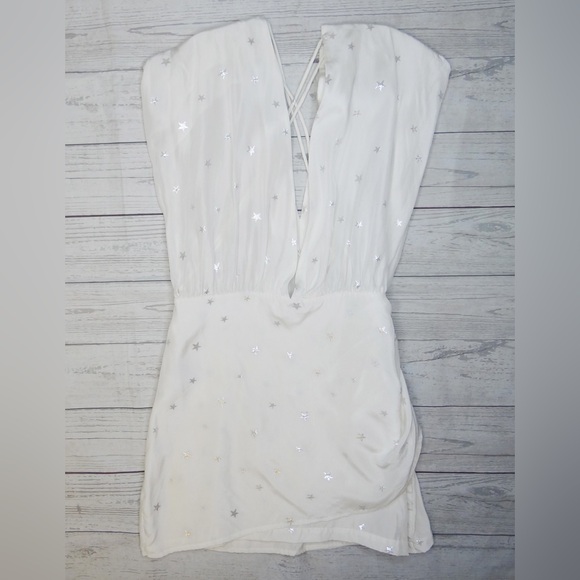 ZEYNEP ARCAY Women's Star Silk Mini Dress In White Size 2 - Picture 7 of 9